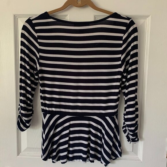 INC peplum 3/4 sleeve top - Picture 4 of 4